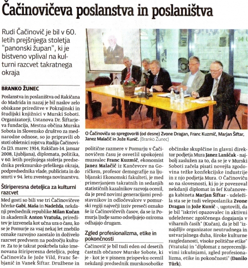 VEČER-ČAČINOVIČ,24.4.2014